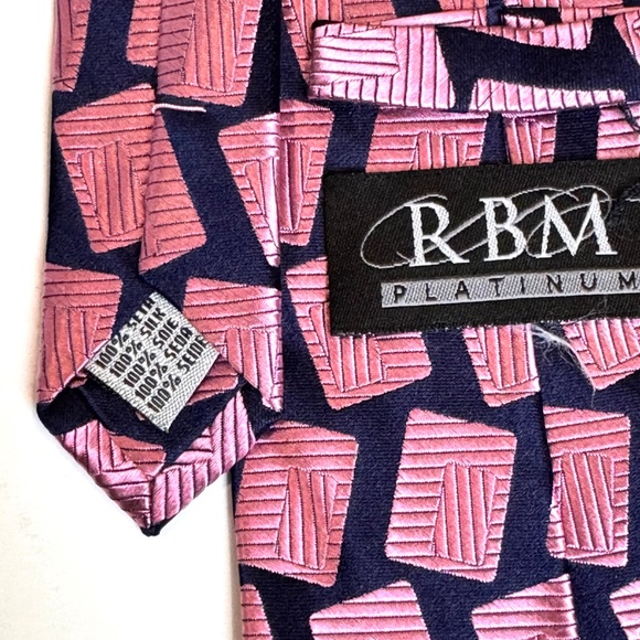 Trio of Men's Colorful 100% Silk Ties Perry Ellis G. Beene RBM - Picture 7 of 7